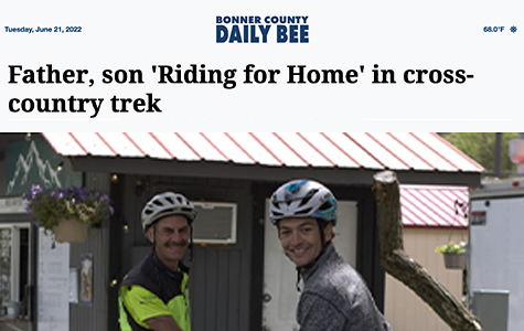 Father, son 'Riding for Home' in cross-country trek
